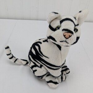 Dream Play White Tiger Plush Stuffed Animal Sitting 7" Hard Nose Security Toy